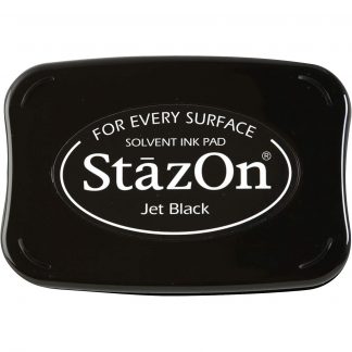 Tsukineko StazOn Solvent ink pad : Jet Black (SZ-31)
