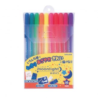 Sakura Ballsign 80 Moonlight pen (A.K.A. Gelly Roll Moonlight) 10 colour set