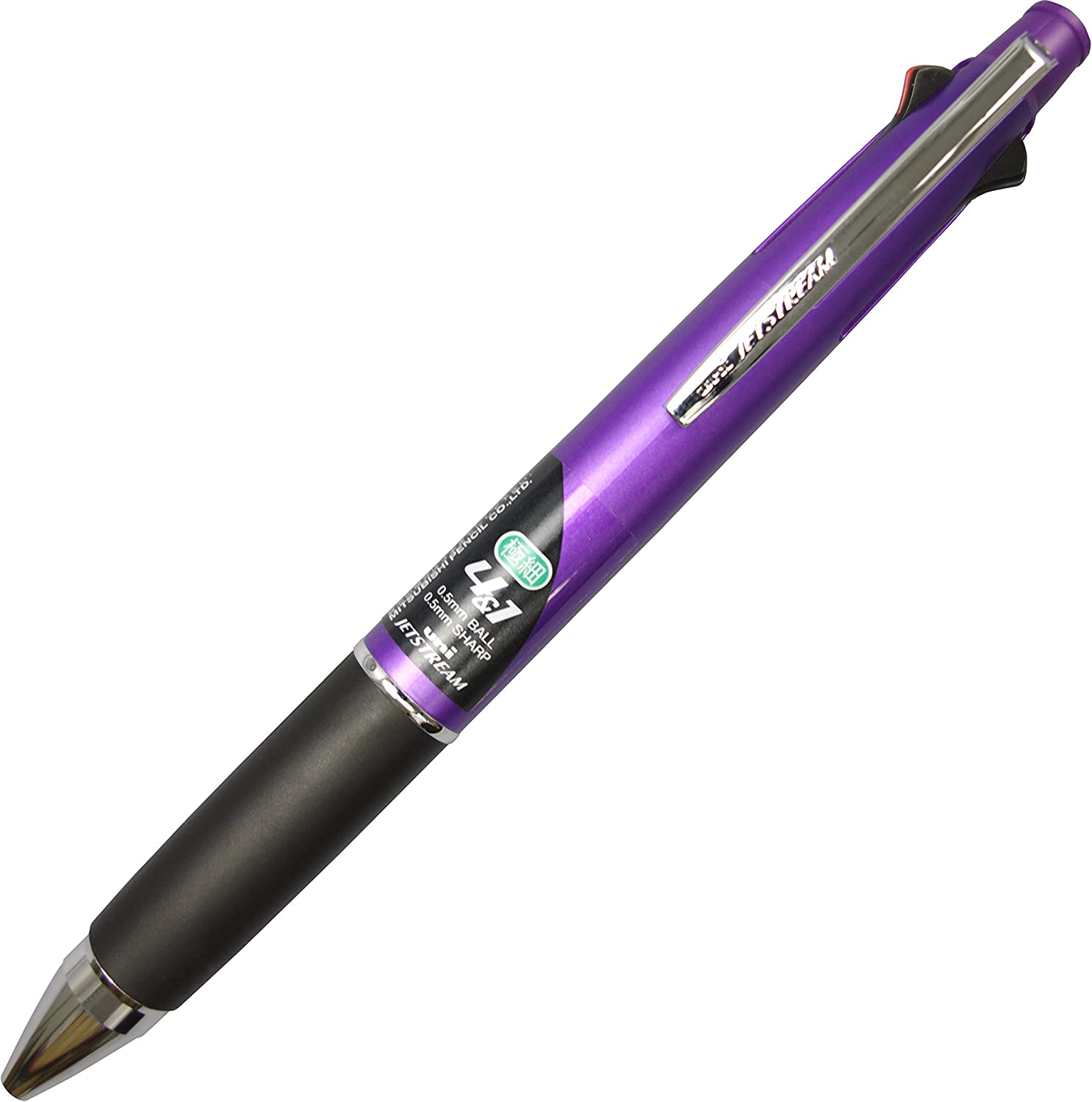 Uniball Jetstream 4 & 1 Multi pen (4 ink 0.5mm pens + 0.5mm Pencil) Purple Barrel