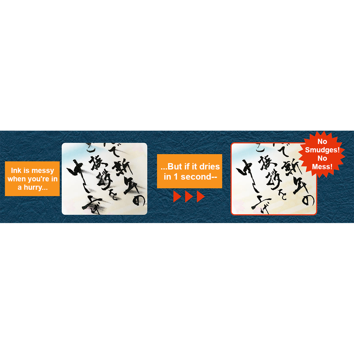 Pilot Shunpitsu Quick dry Pigment ink brush pen Medium tip Black - Image 2