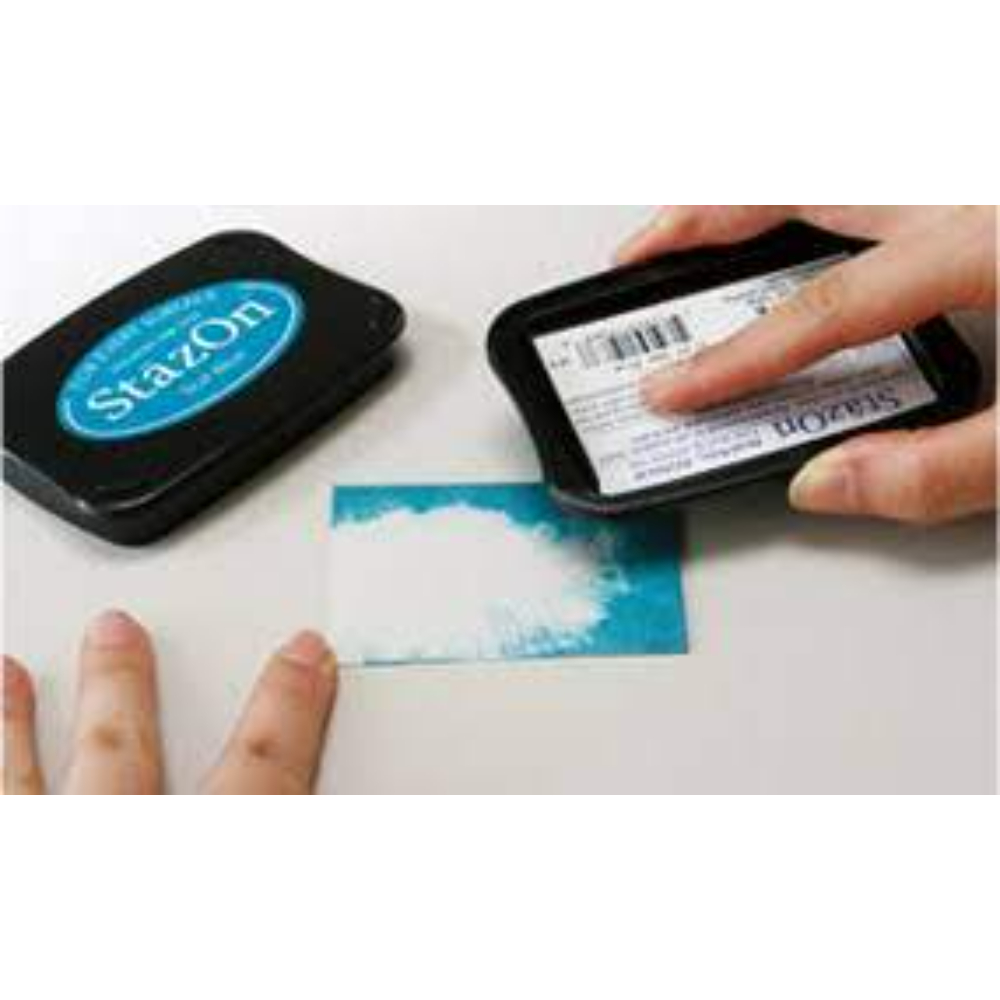 Tsukineko StazOn Solvent ink pad : Olive Green (SZ-51) - Image 3