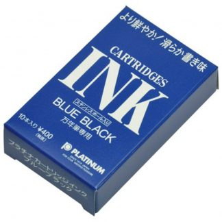 Platinum Fountain pen ink cartridge Blue Black (10/pk)