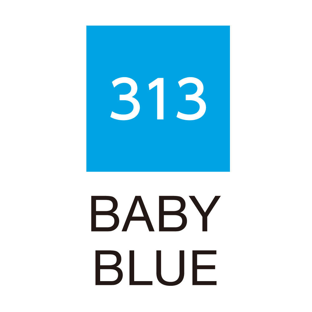 ZIG Kuretake Clean Colour Real Brush Pen 313 Baby Blue - Image 2