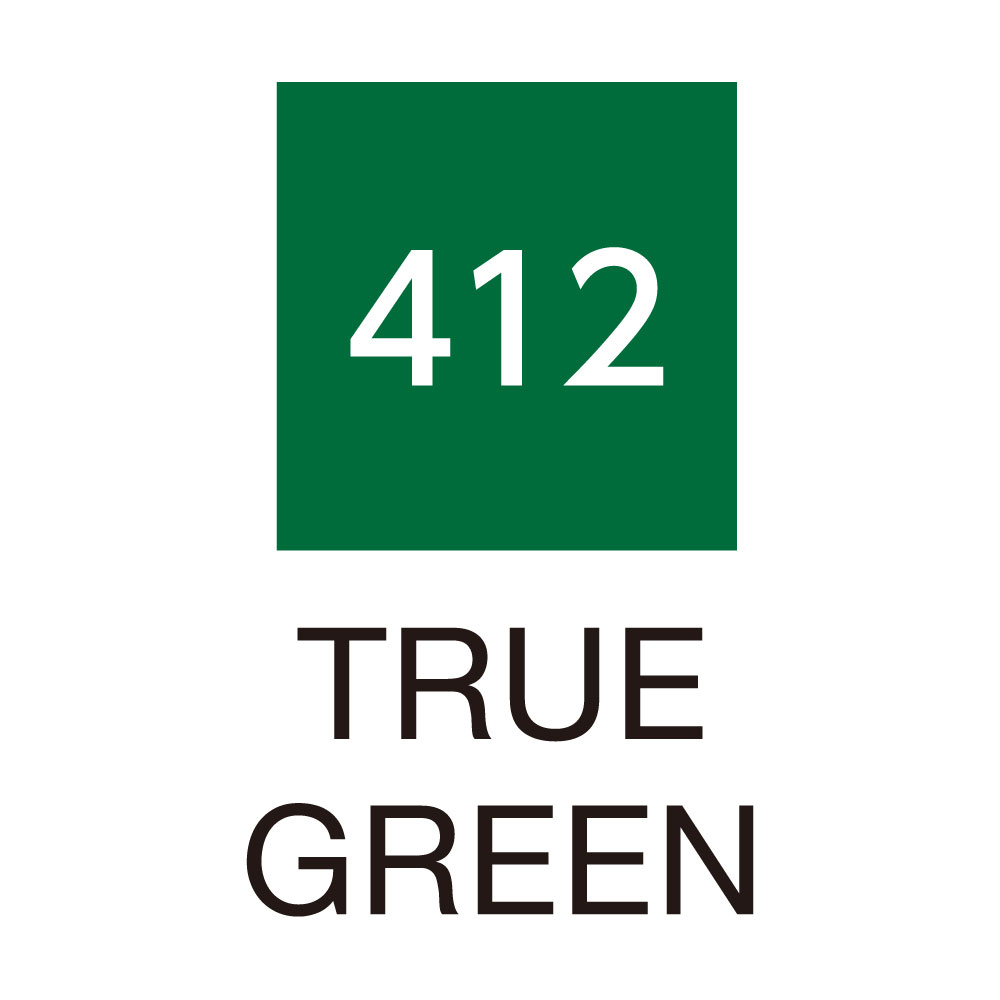 ZIG Kuretake Clean Colour Real Brush Pen 412 True Green - Image 2