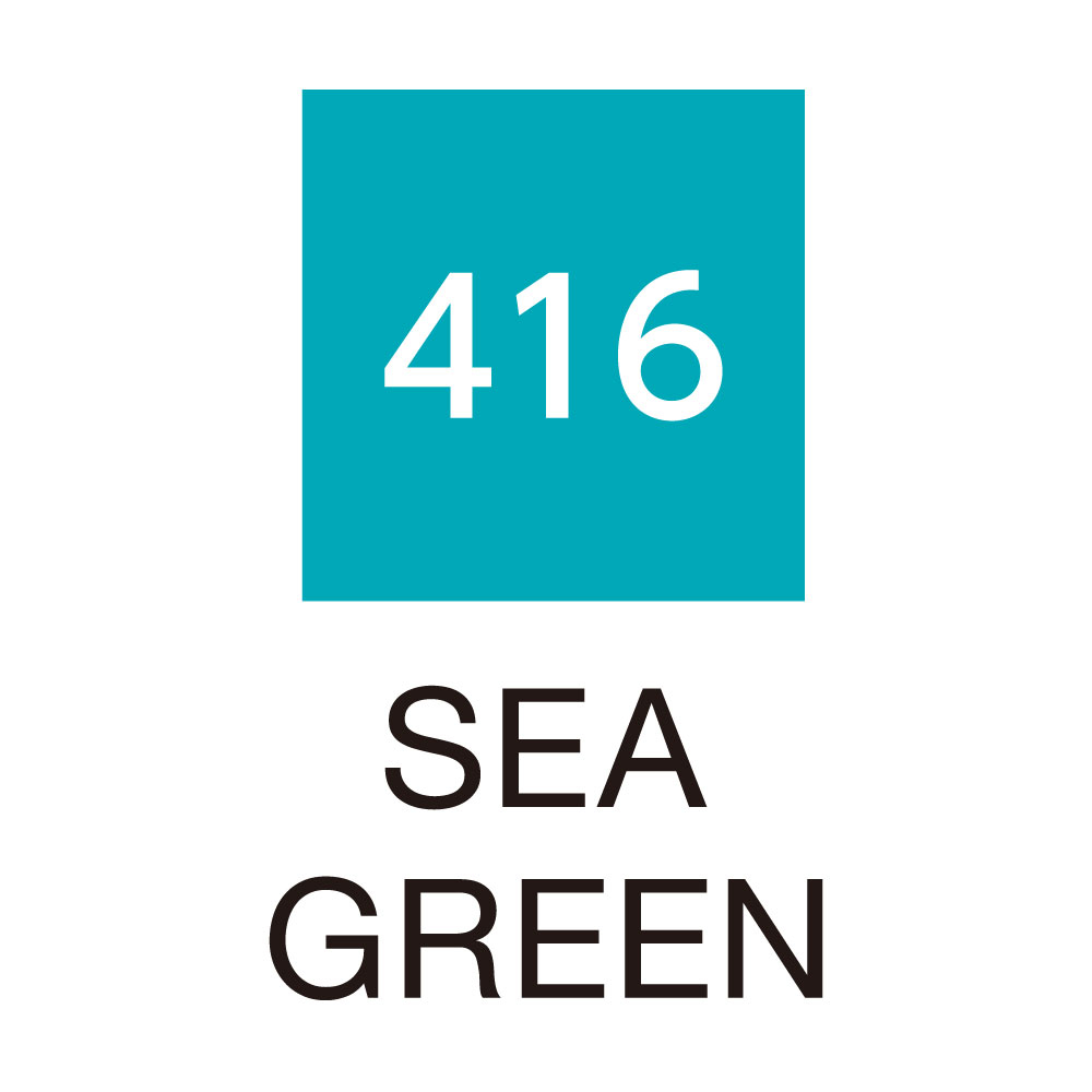 ZIG Kuretake Clean Colour Real Brush Pen 416 Sea Green - Image 2