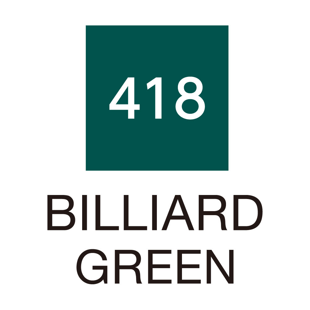 ZIG Kuretake Clean Colour Real Brush Pen 418 Billiard Green - Image 2