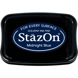 Tsukineko StazOn Solvent ink pad : Midnight Blue (SZ-62)