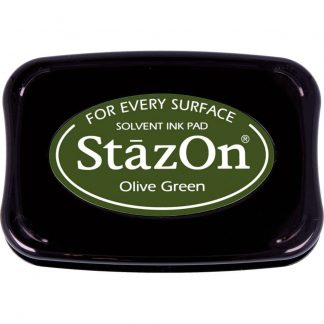 Tsukineko StazOn Solvent ink pad : Olive Green (SZ-51)