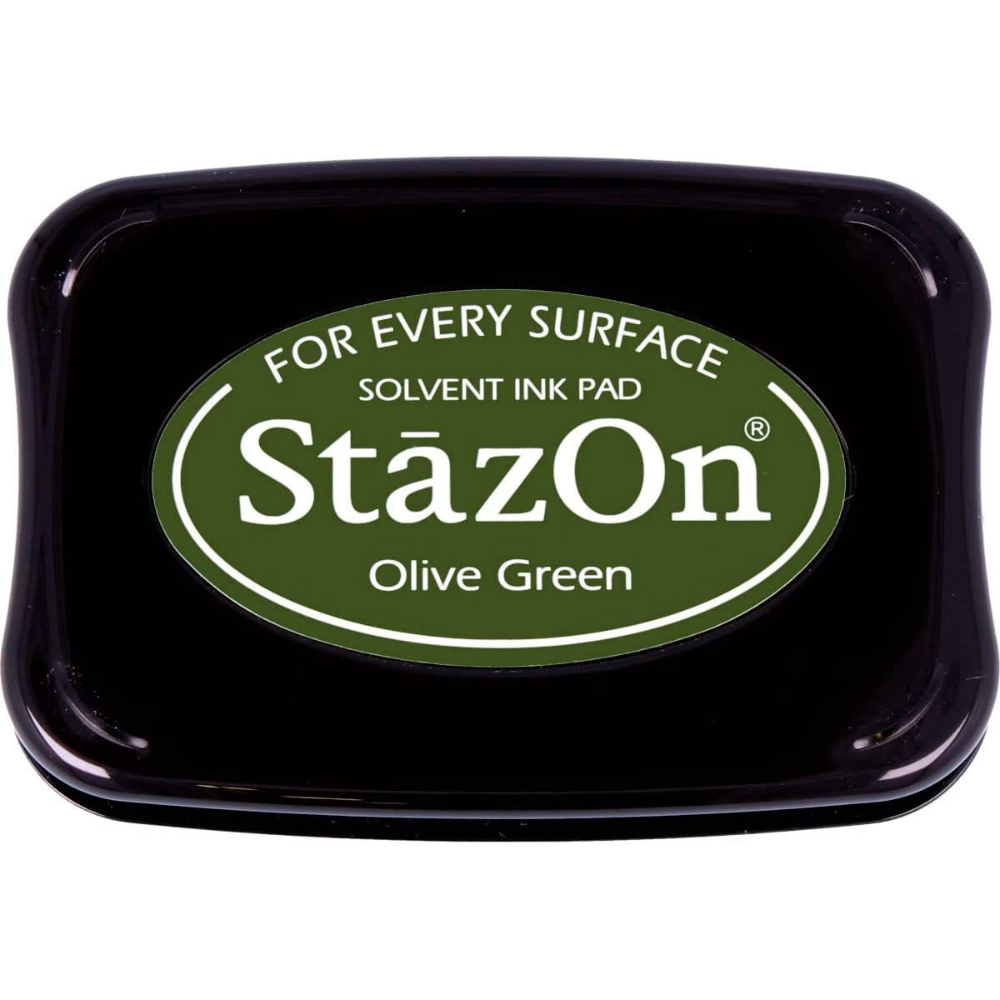 Tsukineko StazOn Solvent ink pad : Olive Green (SZ-51)