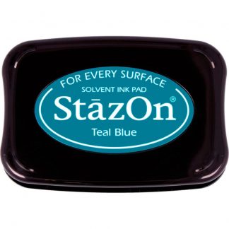 Tsukineko StazOn Solvent ink pad : Teal Blue (SZ-63)
