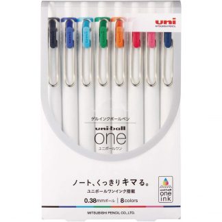 Uniball One Ballpoint pen 0.38mm 8 colour set