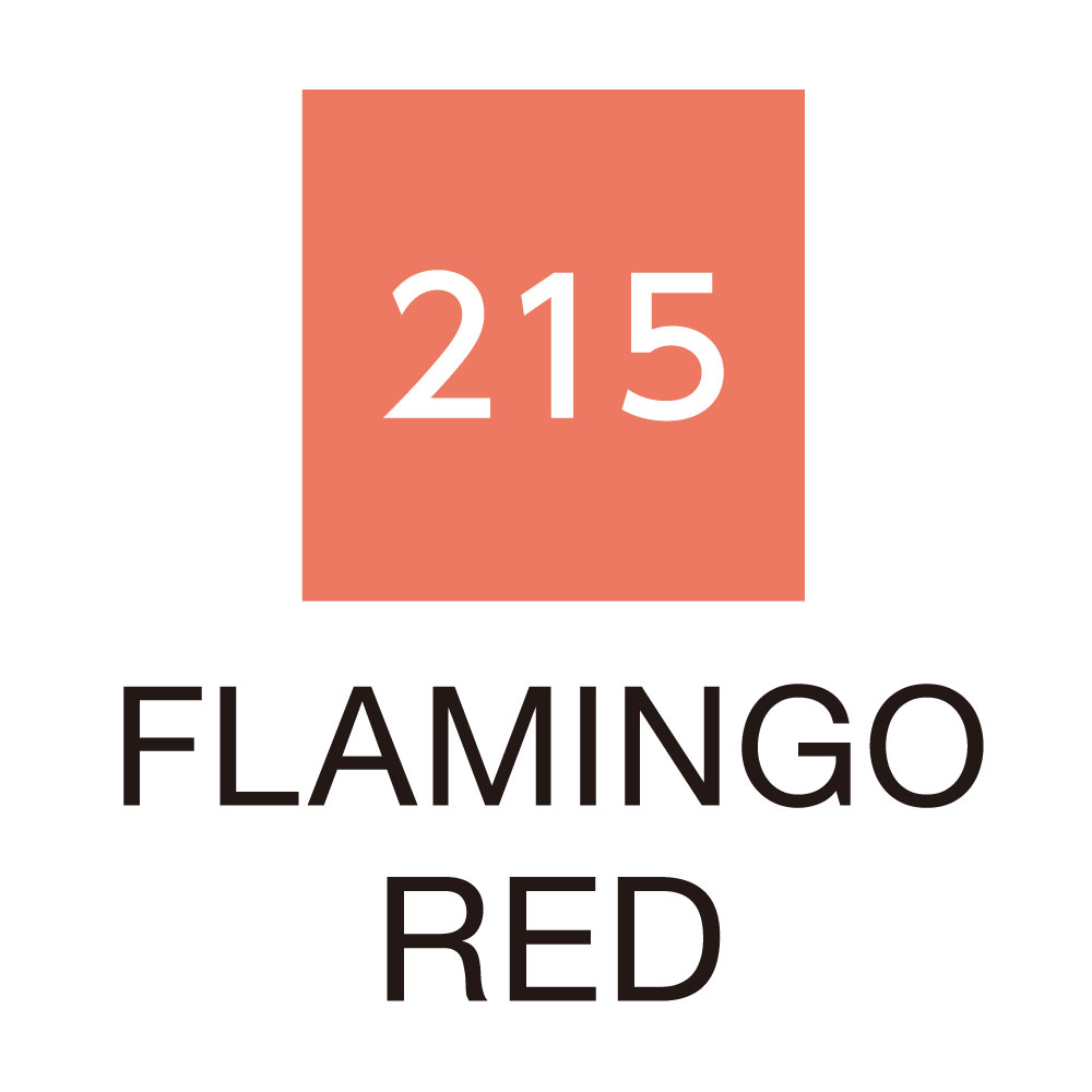 ZIG Kuretake Clean Colour Real Brush Pen 215 Flamingo Red - Image 2