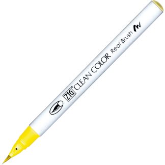 ZIG Kuretake Clean Colour Real Brush Pen 501 Mid Yellow
