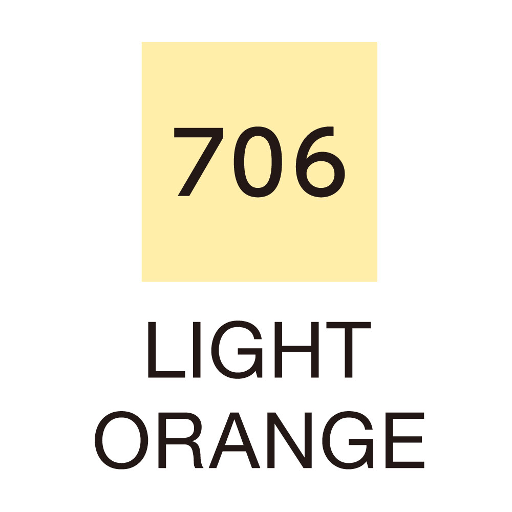 ZIG Kuretake Clean Colour Real Brush Pen 706 Light Orange - Image 2