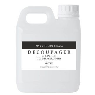 Decoupager (Mod Podge alt.) All-in-one Glue Sealant and Finish : Matte 1L