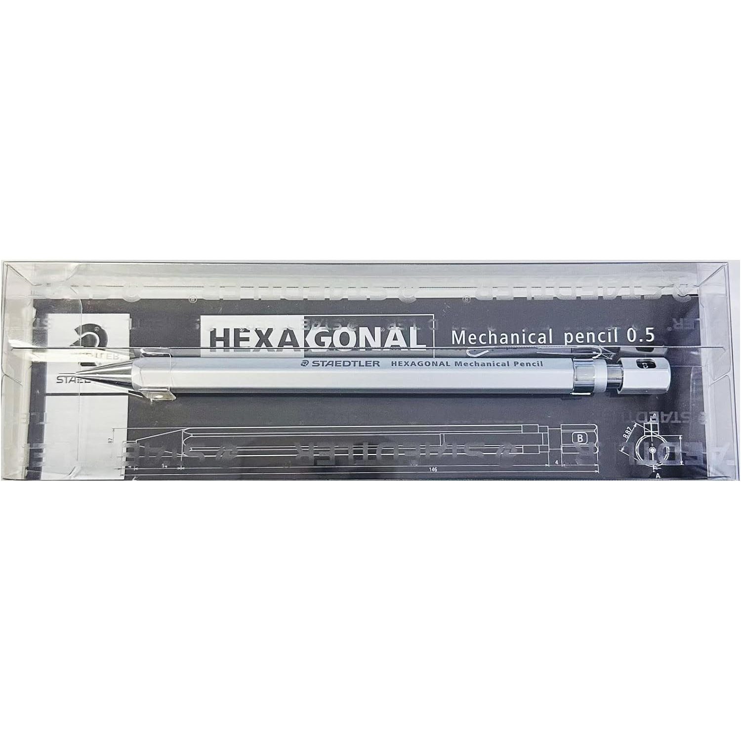 Staedtler Hexagonal Mechanical pencil 925-77 0.5mm Silky Silver - Image 2