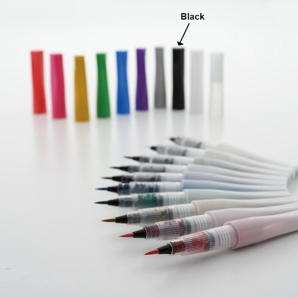 ZIG Kuretake Wink of Stella Brush Pen II GL Black - Image 5