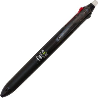 Pilot Frixion Ball 3 colour slim pen (Black, Red and Blue) Black barrel 0.5mm