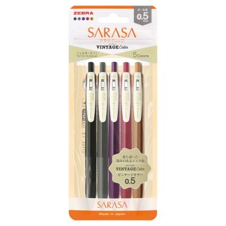 Zebra Sarasa Clip ballpoint pen 0.5mm Vintage colour II New Package