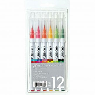 ZIG Kuretake Clean Colour Real Brush 12 Colour set