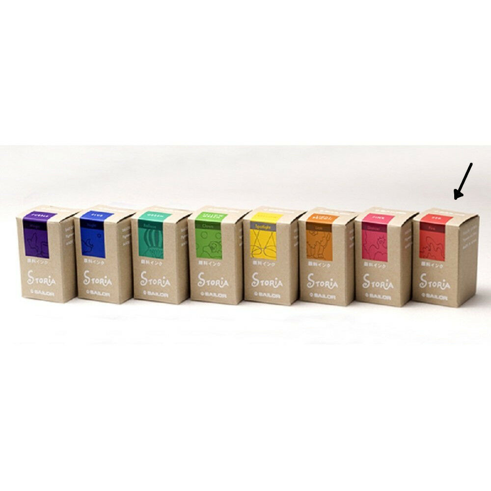 Sailor STORiA Fountain pen Pigment ink 20ml - RED (Fire) - Image 4