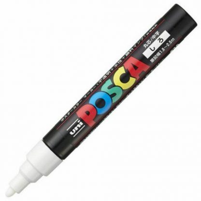 Uniball Posca Marker PC-5M : White - Image 3