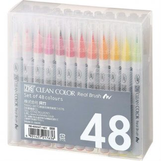ZIG Kuretake Clean Colour Real Brush 48 Colour set