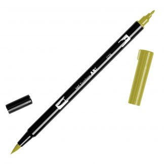 Tombow Dual Brush Yellow 076 Green Ochre