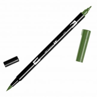 Tombow Dual Brush Yellow Green 177 Dark Jade