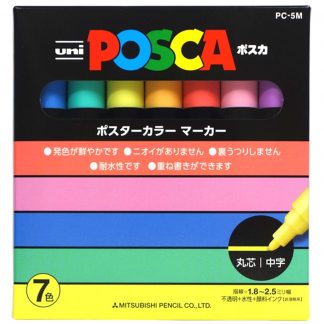 Uniball Posca PC-5M 7 Natural colour set