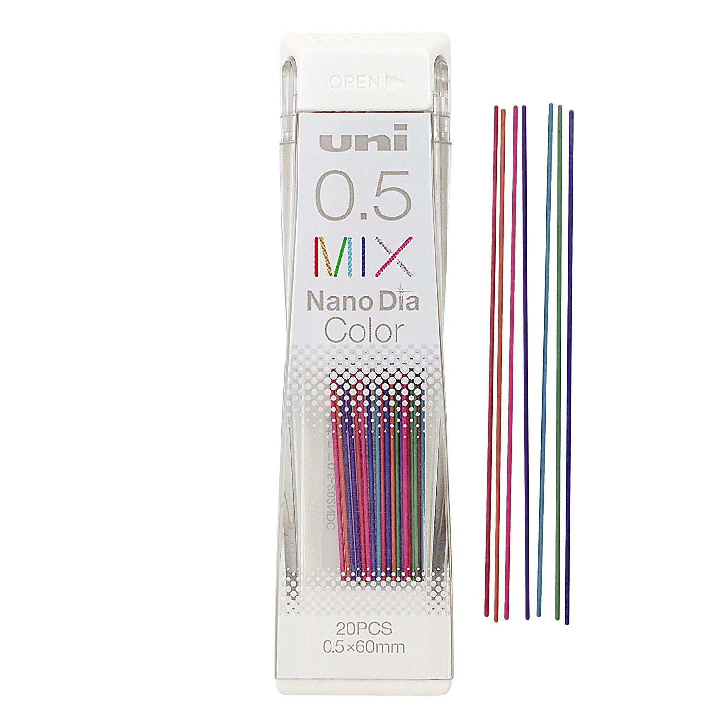 Uniball Nano Dia Mechanical Pencil Lead Mix colour : 0.5mm
