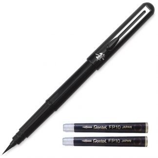 Pentel Pocket Brush Pen (with 2 Black ink cartridges)