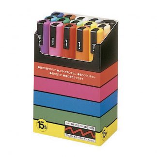 Uniball Posca PC-5M 15 colour set