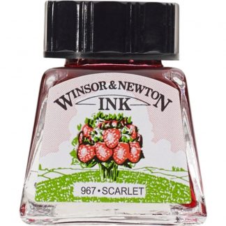Winsor and Newton Drawing ink 14ml : Scarlet