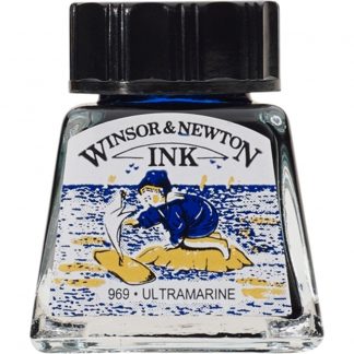 Winsor and Newton Drawing ink 14ml : Ultramarine